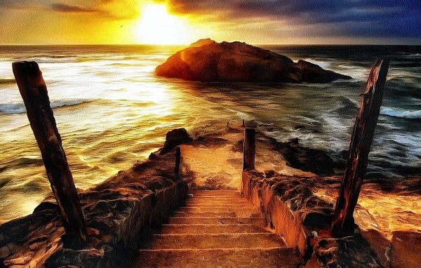 Картина Лестница к морю