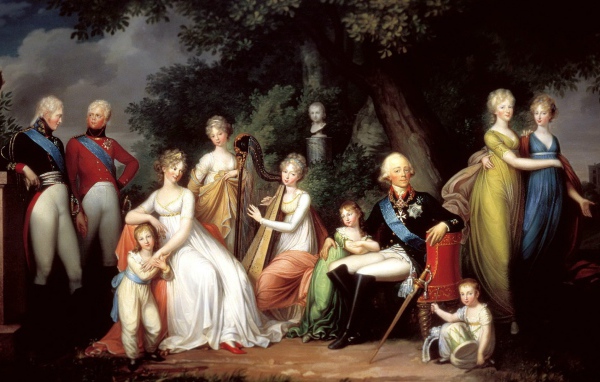 Император Всероссийский Павел I с семьёй
