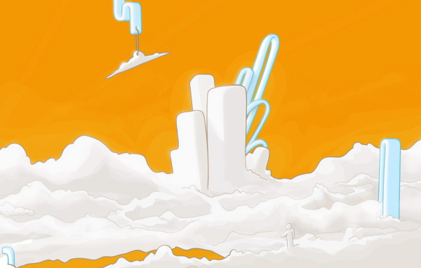 Желто белый рисунок