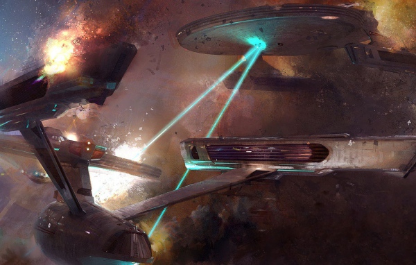 Сражение кораблей Стар Трек