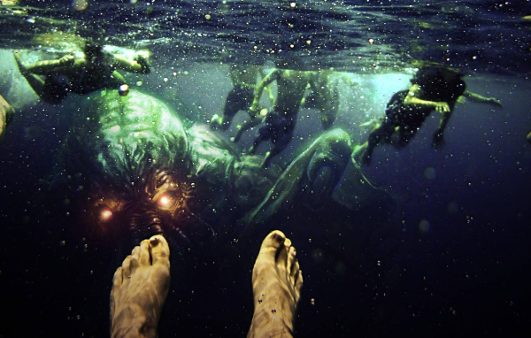 Ктулху нападает на подводного пловца