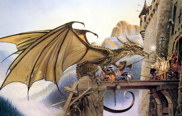 Дракон у ворот крепости