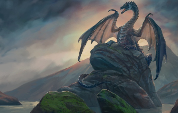 Дракон на камне