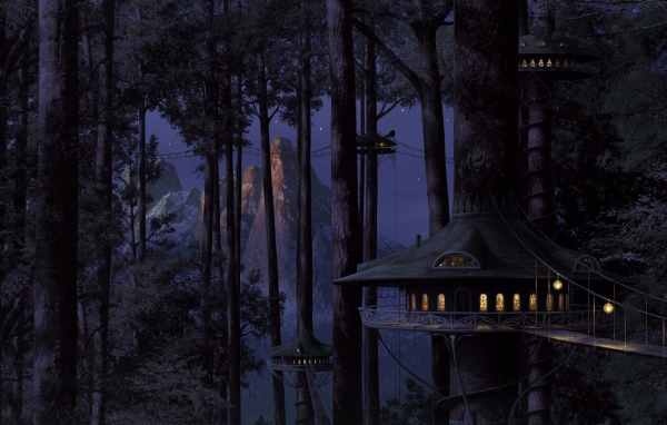 Дома Эльфов на деревьях