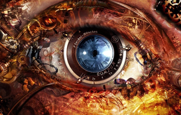 Глаз робота андроида