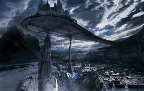 Фантастический город на скалах