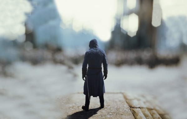 Ниндзя на размытом фоне