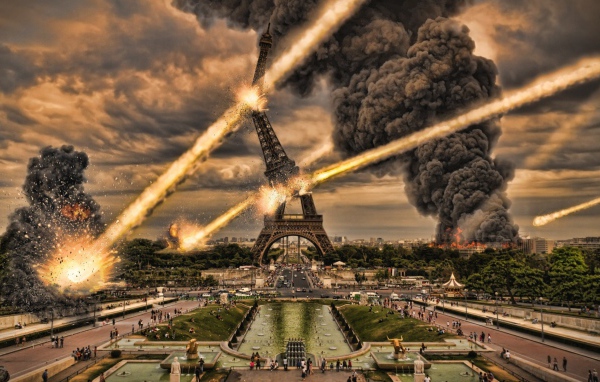 Падение метеоритов на Париж