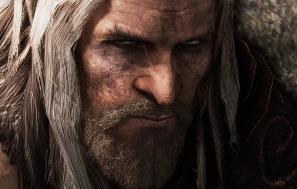 Седой маг с длинными волосами