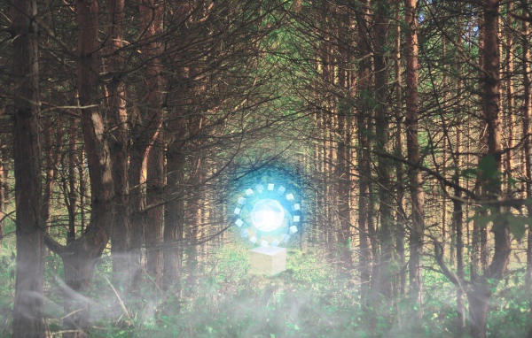 Временной портал посреди леса