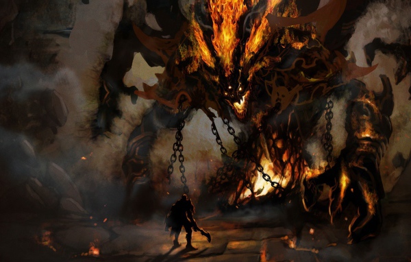 Неравная схватка с порождением демонов