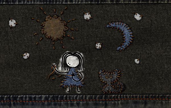 Вышивка на джинсах