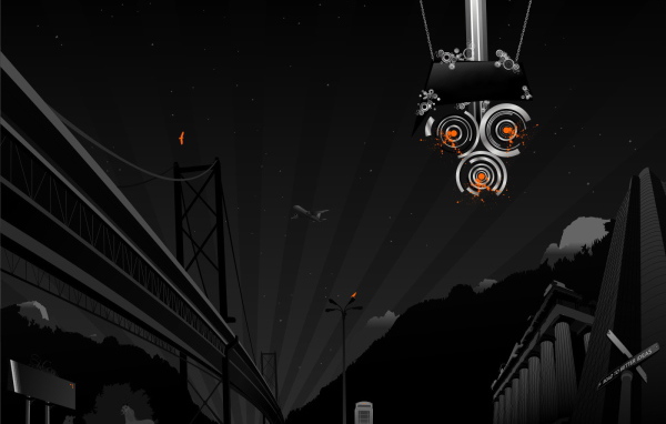 Светофор в виде черепа