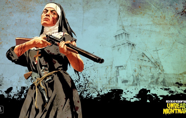 Монахиня с ружьем в игре Red Dead Redemption