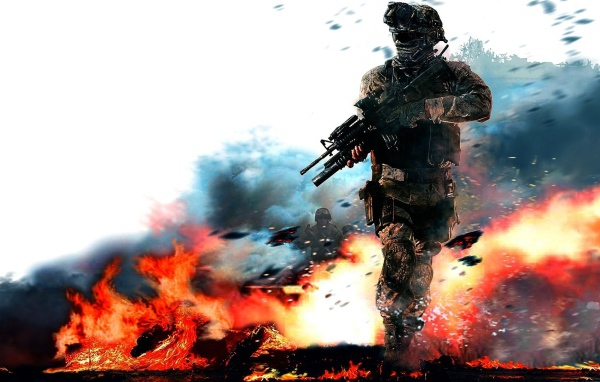 Солдат в огне, игра Call of Duty Modern Warfare 3