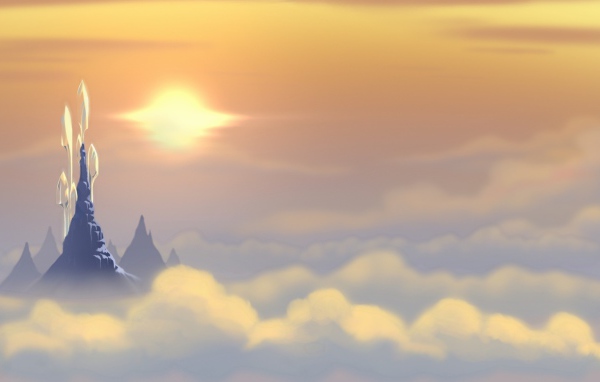 Над облаками, фон игры Bejeweled 3