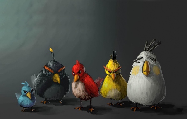 Арт к видео игре Angry Birds
