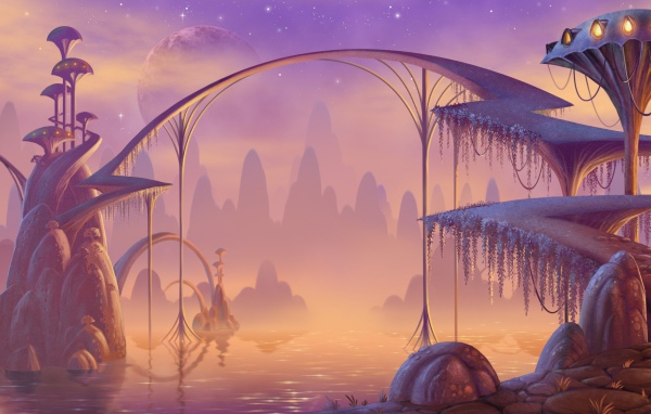 Мост, фон игры Bejeweled 3