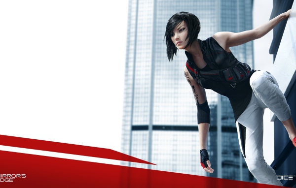 Брюнетка персонаж игры Mirror's Edge