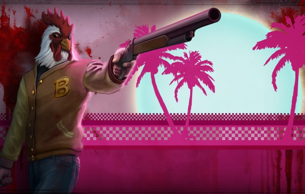 Петух из игры Hotline Miami