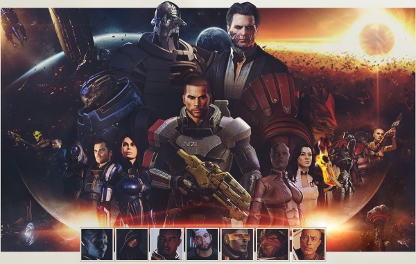 Коммандор Шеппард из игры Mass Effect
