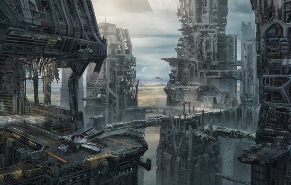 Постройки космопорта в игре Star Citizen