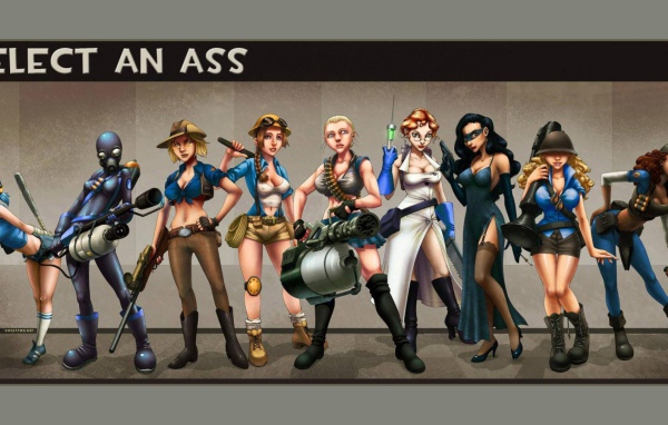 Девушки из игры Team Fortress