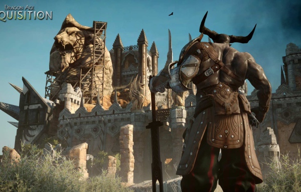 Рогатый персонаж игры Dragon Age Inquisition