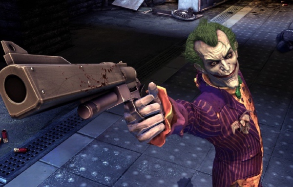 Джокер с пистолетом в игре Batman Arkham Asylum
