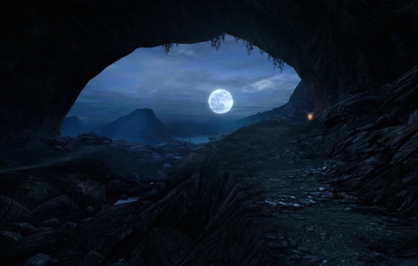 Лунная ночь в игре Dear Esther