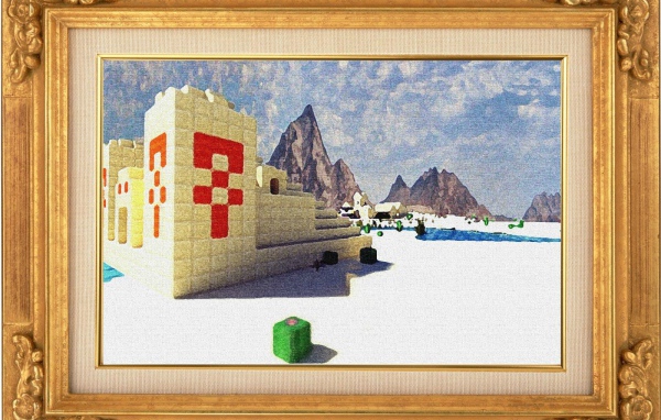 Картина в игре Minecraft