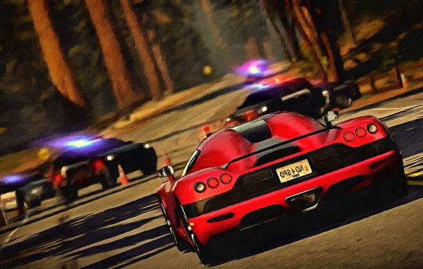 Полицейская погоня в игре