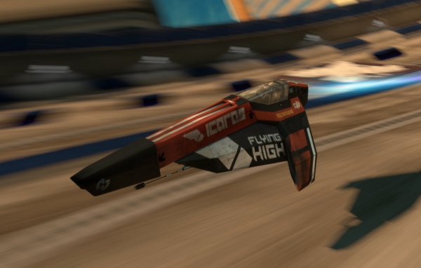 Гоночный аппарат в игре Wipeout 2048