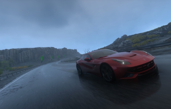 Красный Феррари в игре Driveclub