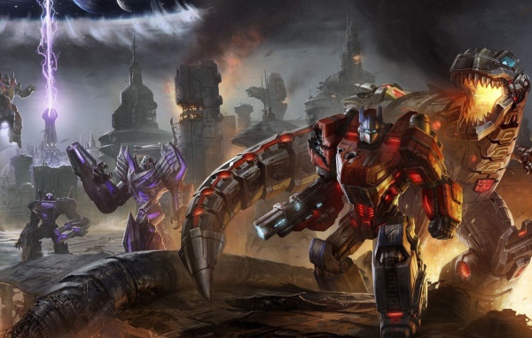 Сцена в игре Transformers