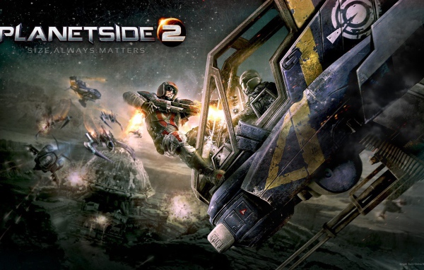 Сражение в игре Planetside 2