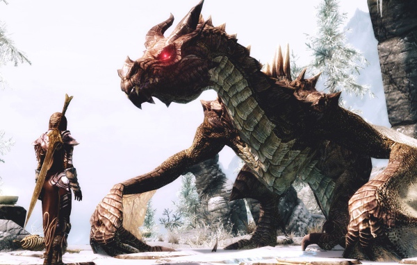 Дракон в игре The Elder Scrolls V Skyrim