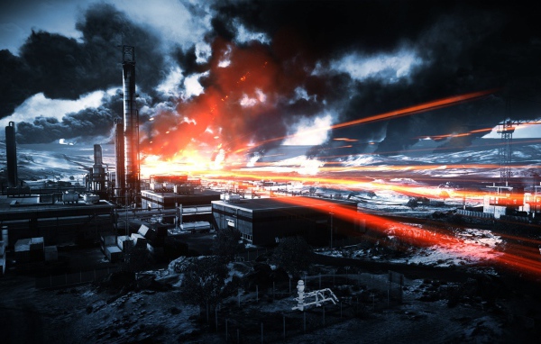 Индустриальный пейзаж в игре