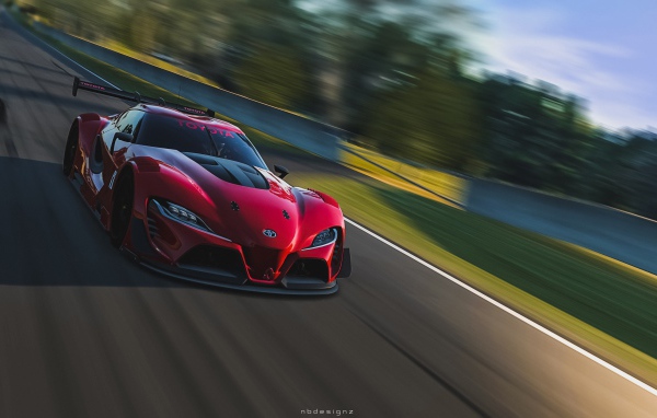 Тойота на треке в игре Gran Turismo 6