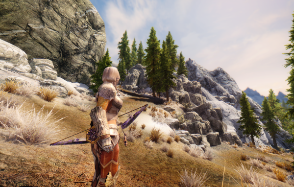 Девушка воин в игре The Elder Scrolls V Skyrim