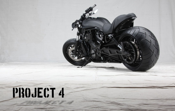 Черный мотоцикл Project 4