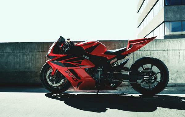 Red motorcycle Honda RR