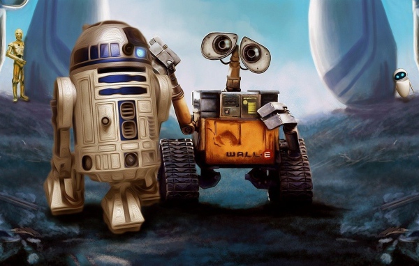 Роботы R2-D2 и Wall-E