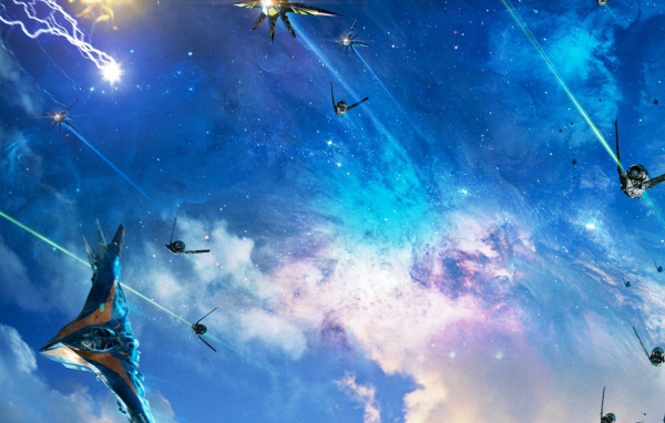 Космическое сражение в фильме Стражи Галактики