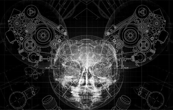 Чертеж маски диджея deadmau5