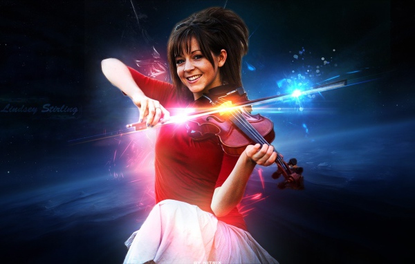 Улыбчивая скрипачка Линдси Стирлинг