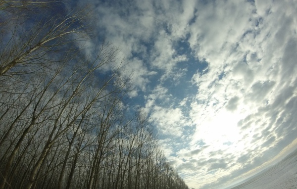 Облака в весеннем небе