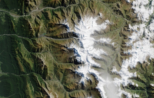 Фото гор из космоса