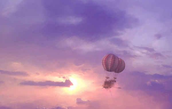 Корабль на воздушных шарах