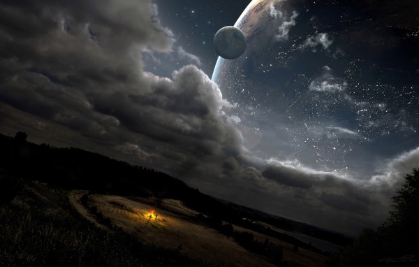 Привал во время путешествия по чужому миру